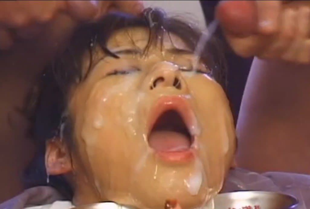 Japanese cum bucket Amateur bukkake
