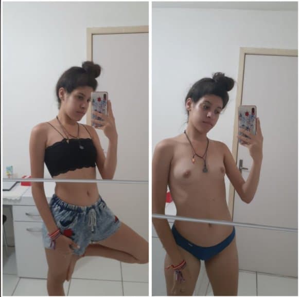 Brun@ Ribeir0 mandou nudes e vídeo no banho pelada e caiu na net