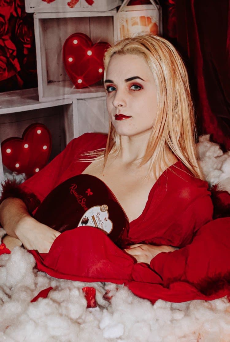 Red Lingerie, Red Stockings, Red High Heels