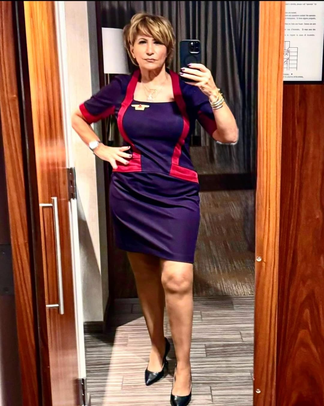 Thick Gilf flight attendant 3