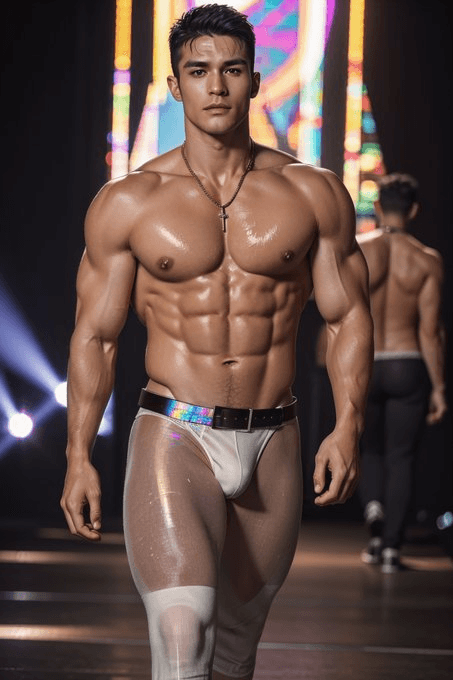 Click to view full size GAY A.I. MUSCLE MEN IN LINGERIE ???????
