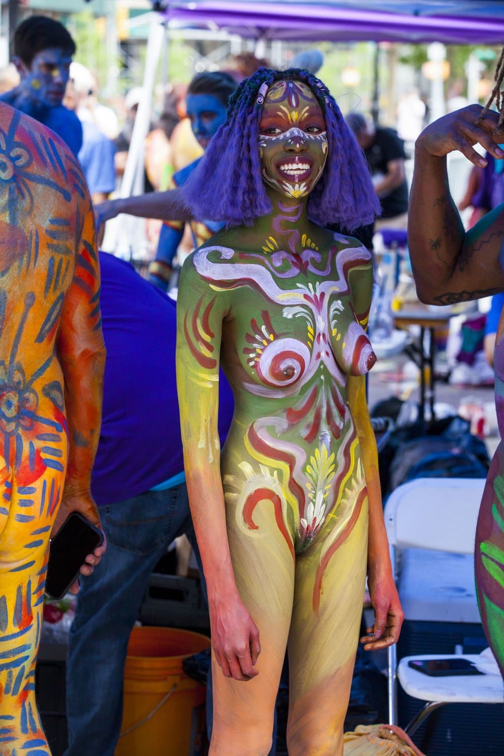 Body painting day in NYC