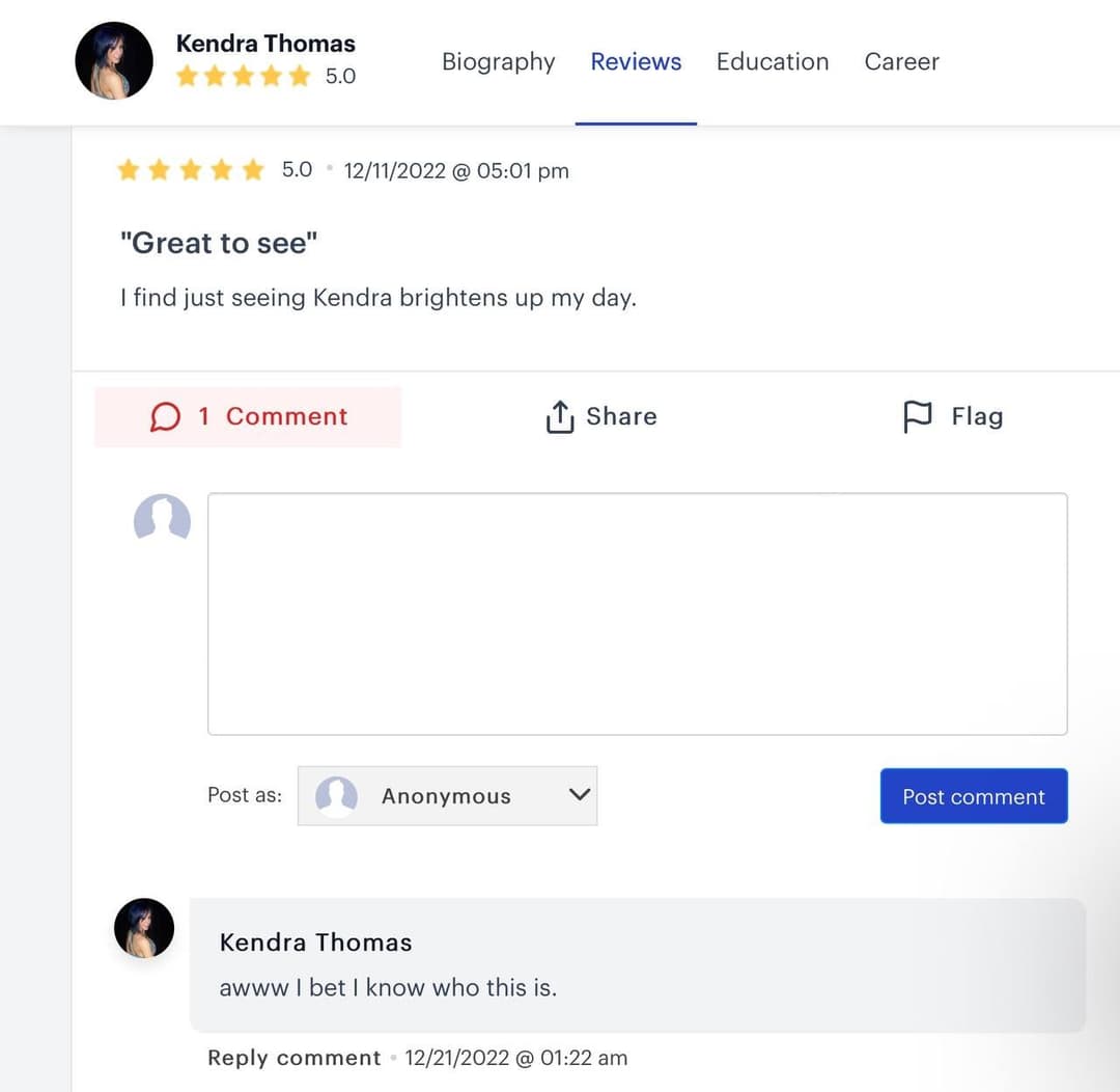 Kendra, famous webslut