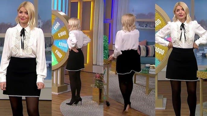 Holly willoughby big fat ass slut in black tights