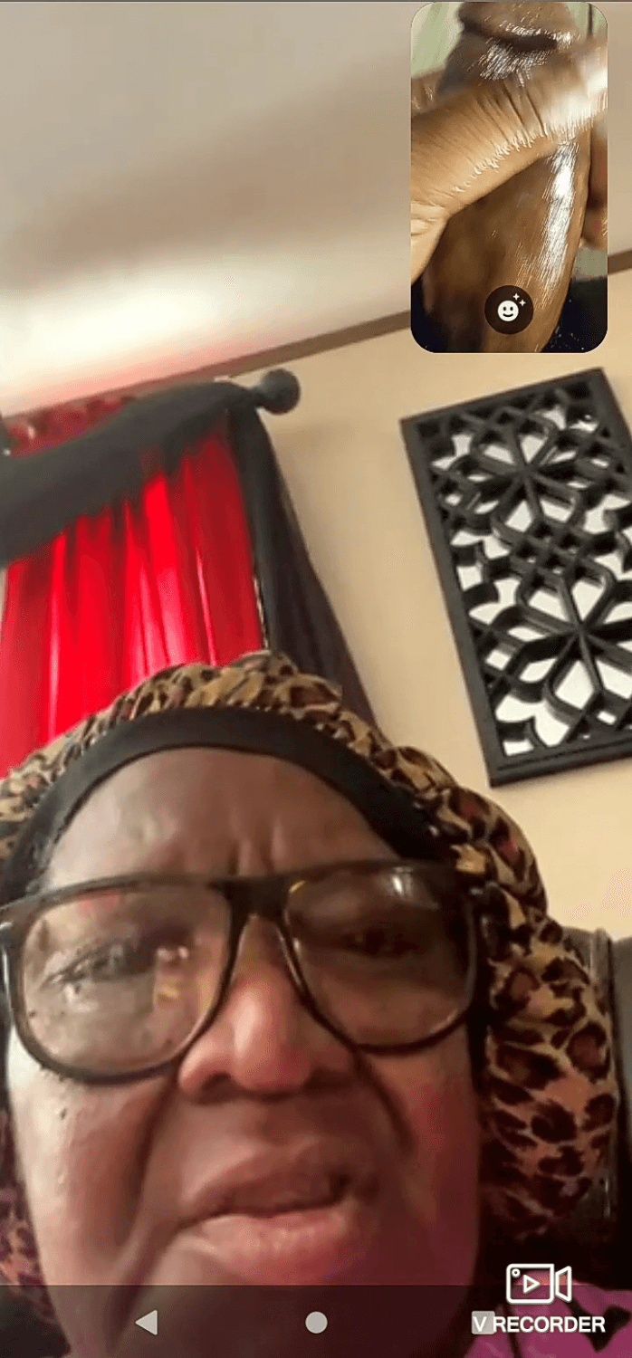 Surprising a granny stranger with a dick flash