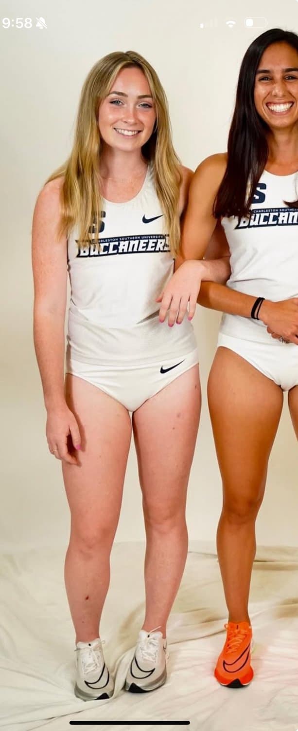 Innocent athletic college girl