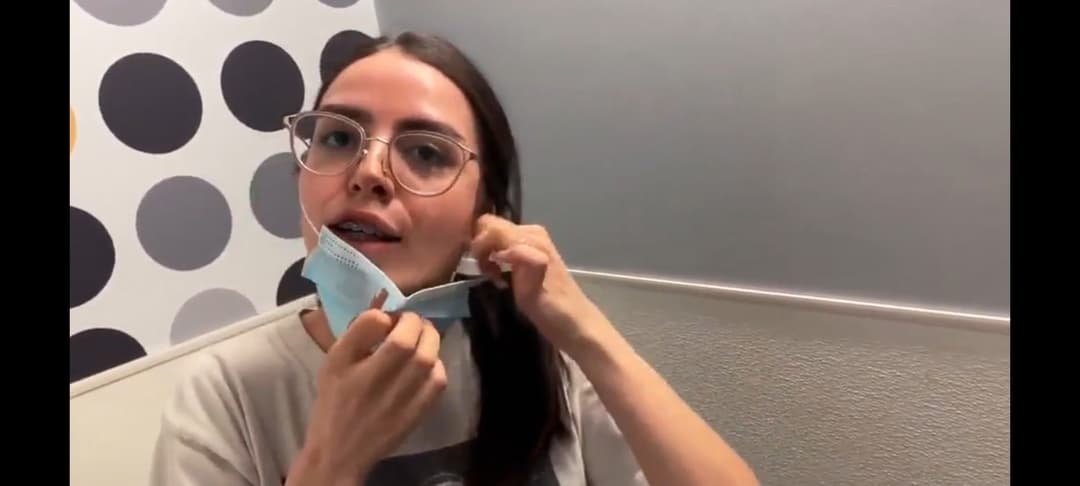 19 Y.O. depraved girl sucks dick sloppy deepthroat and walks down the street with cum on her face