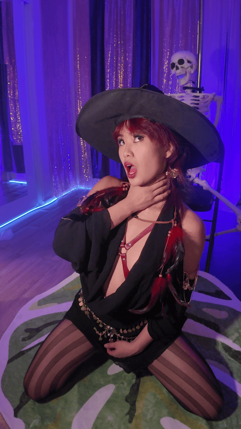 Choke me while I drip all over your cock