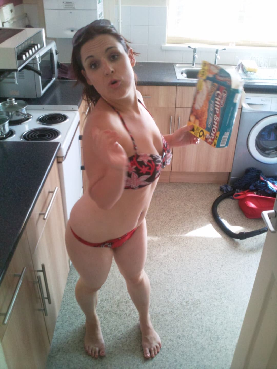 Welsh slut in the kitchen