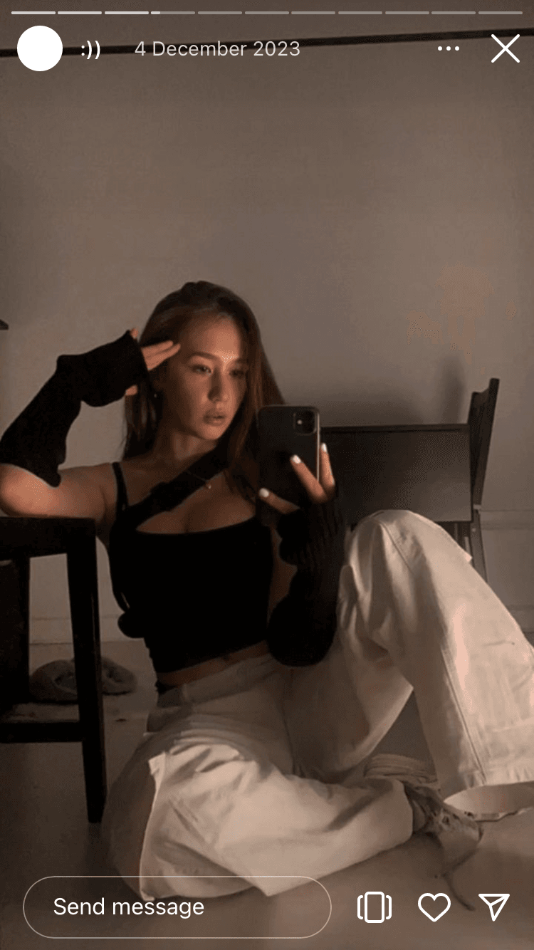 He shared his swedish crush Juliana.