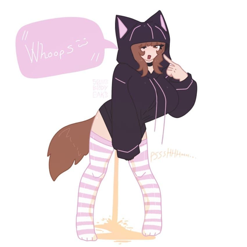 Random anime hentai girls pissing themselves