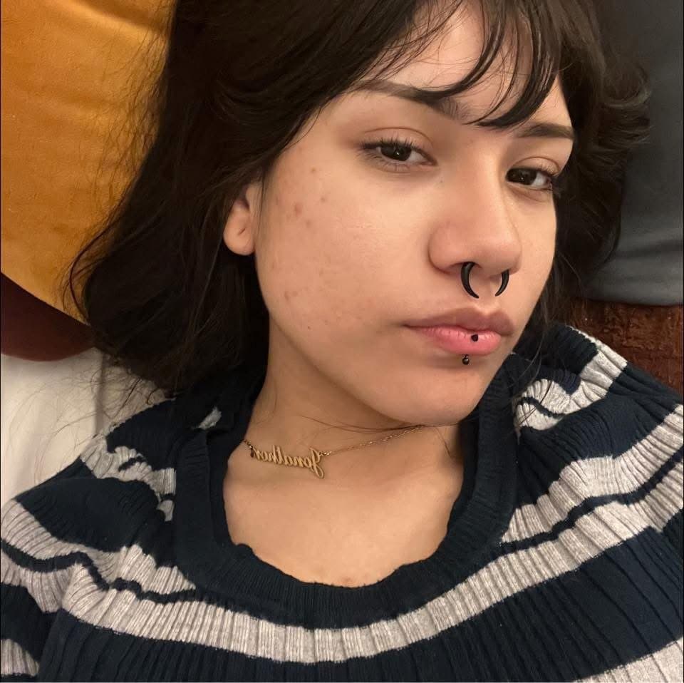 20 year old chicago nerd emo slut is hiding a big secret lol can’t hide those big juicy tits forever