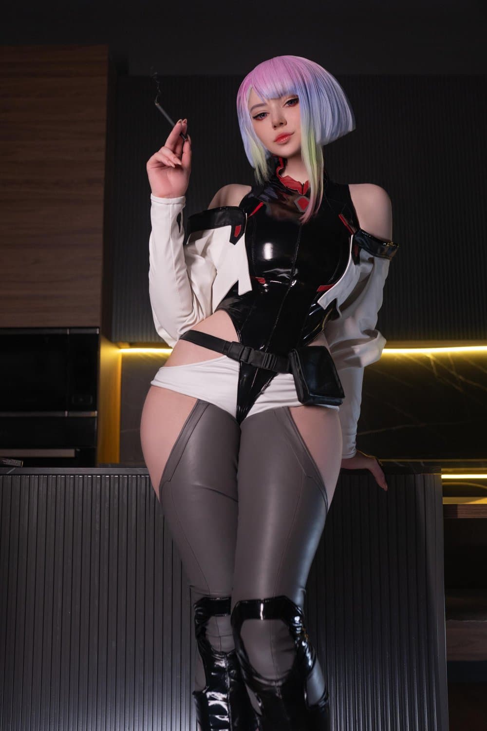 Neon is her only company tonight - Lucyna by Alina becker