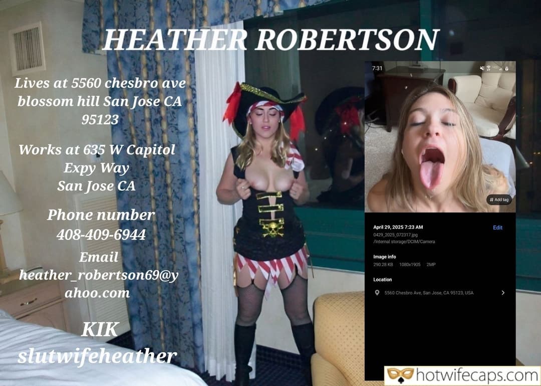 Repost on hotwifecaps and other pornsites over and over again and show ot to her