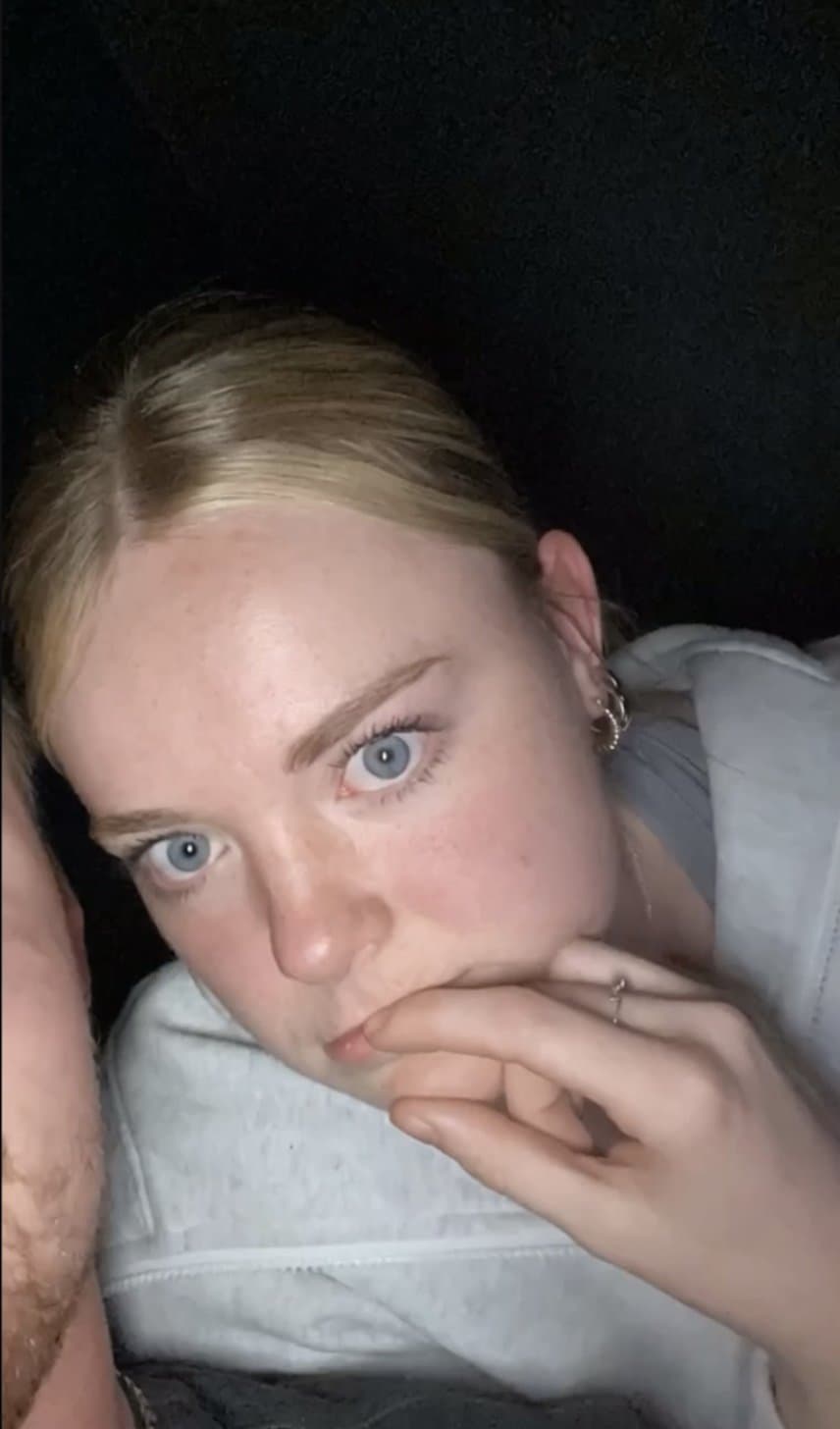 Sexy amateur barely legal blue eyes blonde teen leaked hot as fuck kissing dm/comment for more