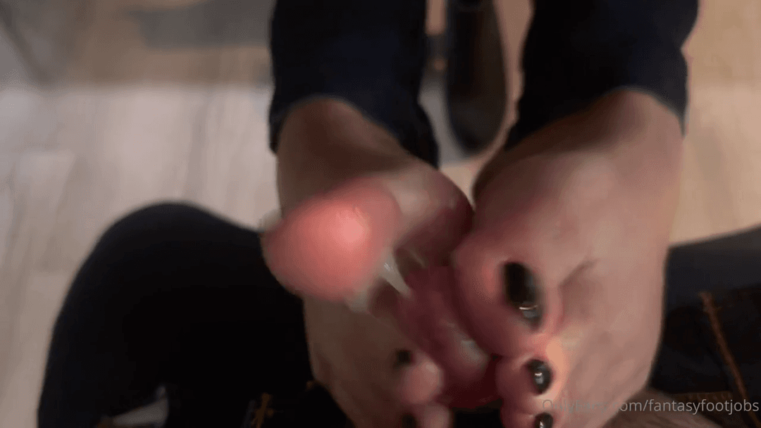 Footjob under Table in the Restaurant