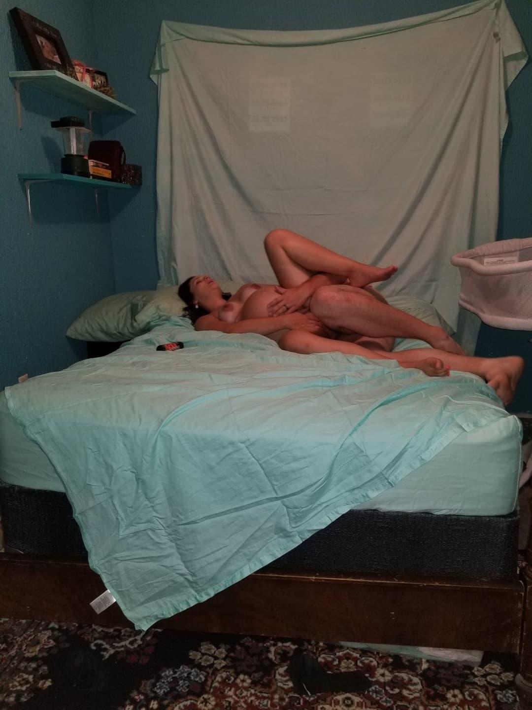 Click to view full size pregnant milf wife Jessica fucks lover