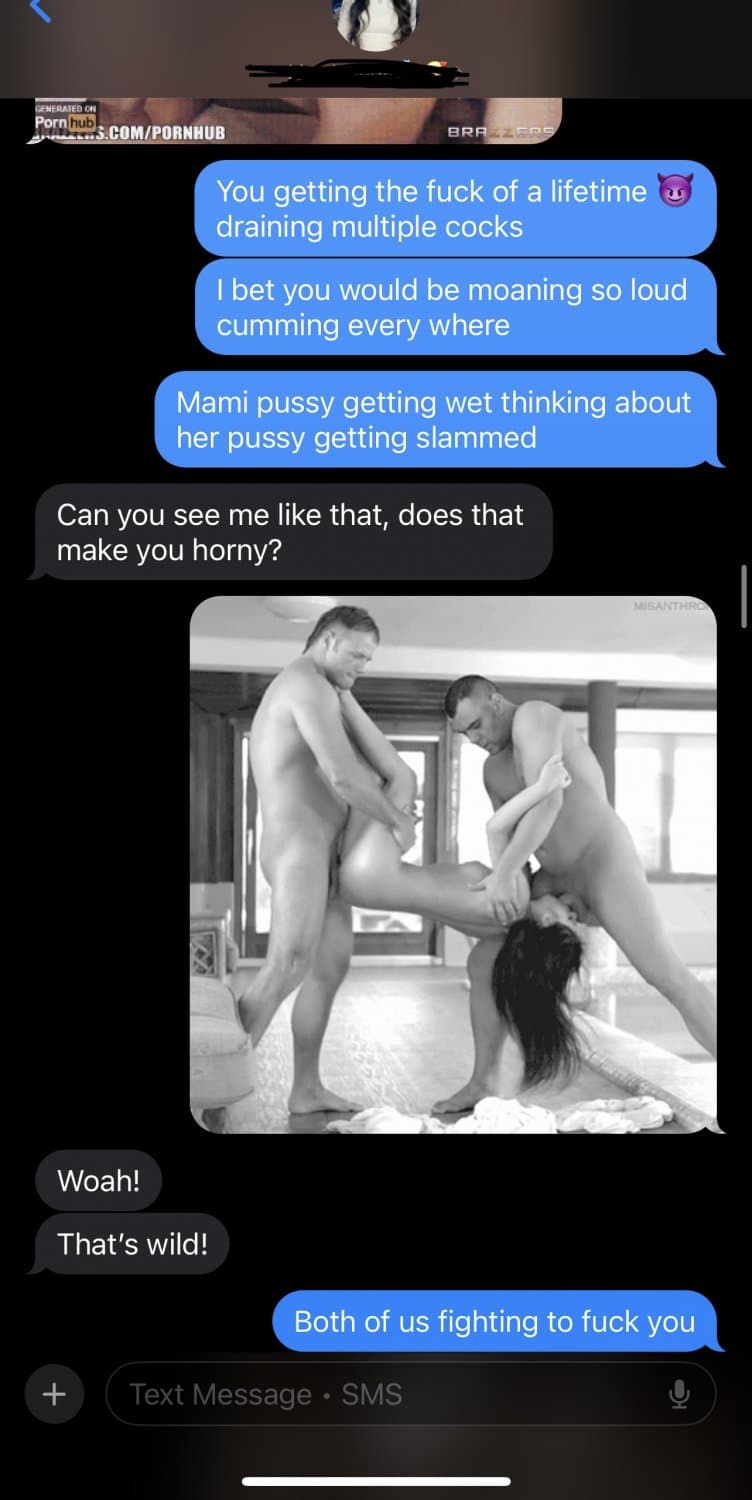 Sexting milf trying to get a spit roast