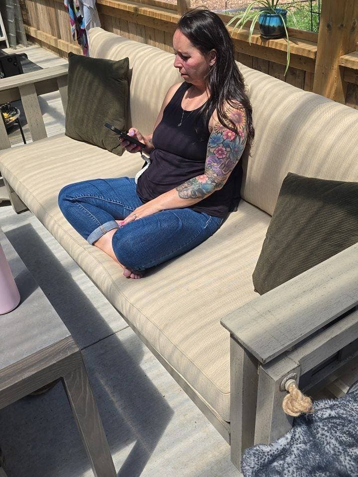 Creepshots of my mom working hard