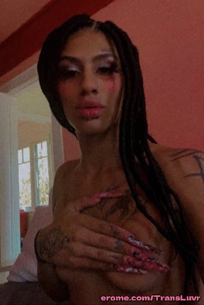 Tatted Trans Ebony With Big Ass And Big Tits [Femboy, Ladyboy, Shemale, Sissy, Trap]