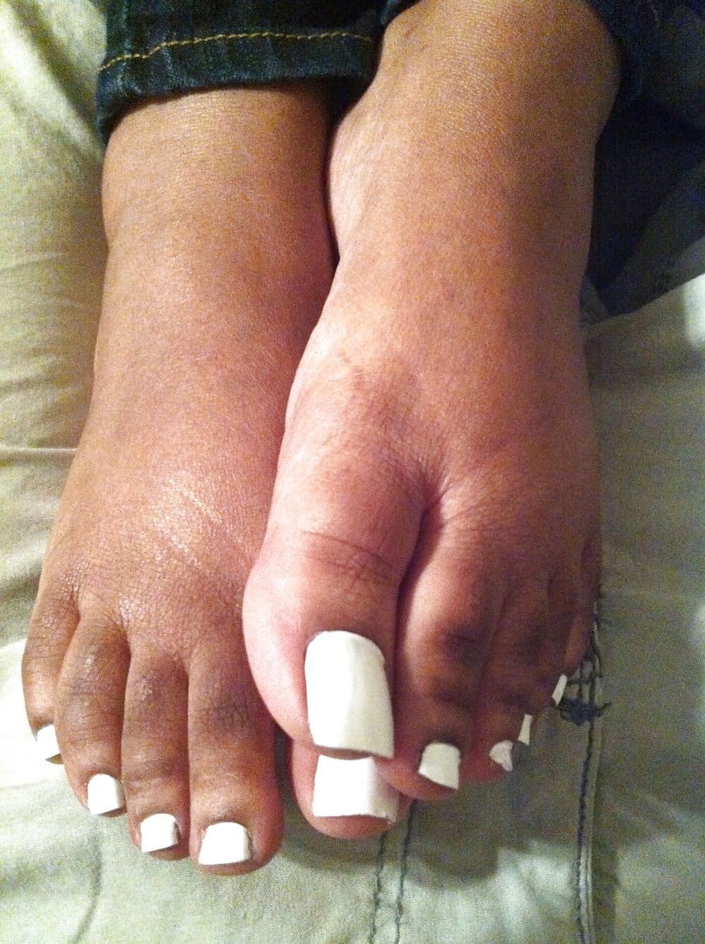 Ebony footjob