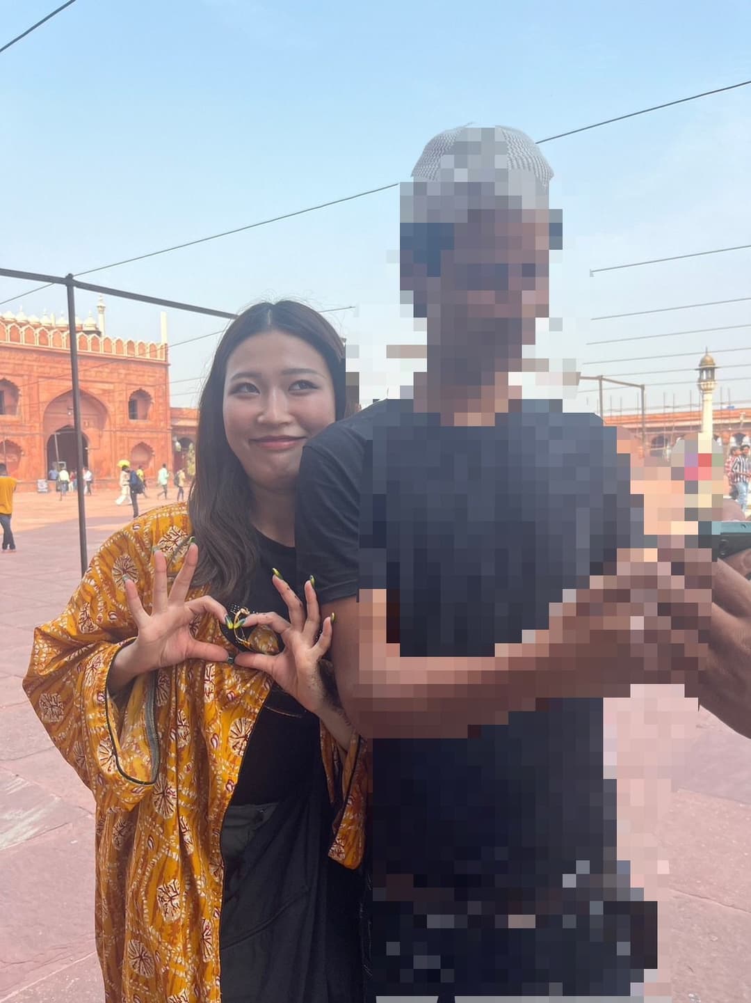 Cute Japanese Girl Shows Feet in India fucks an Indian