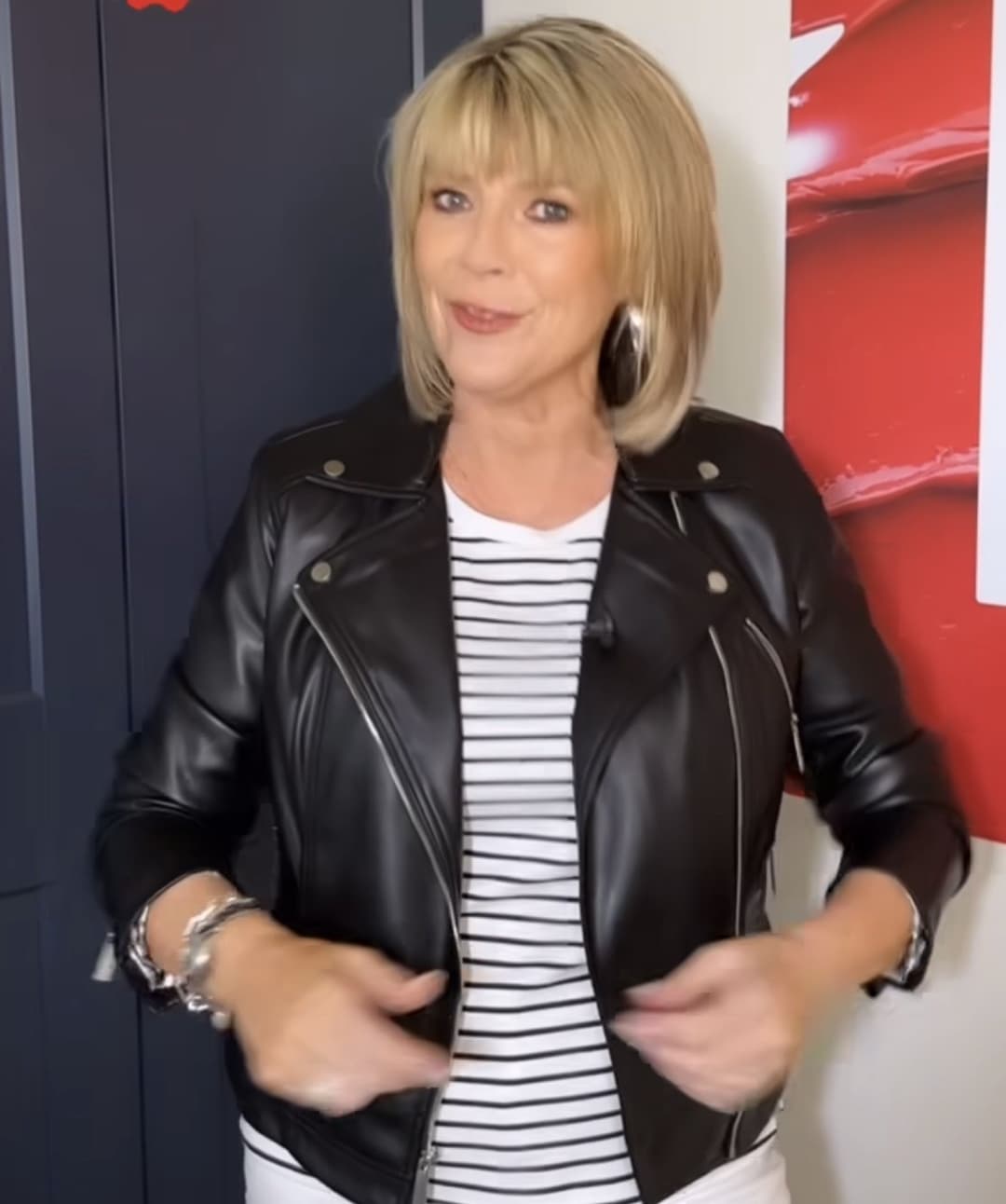 Ruth Langsford - Leather Jacket