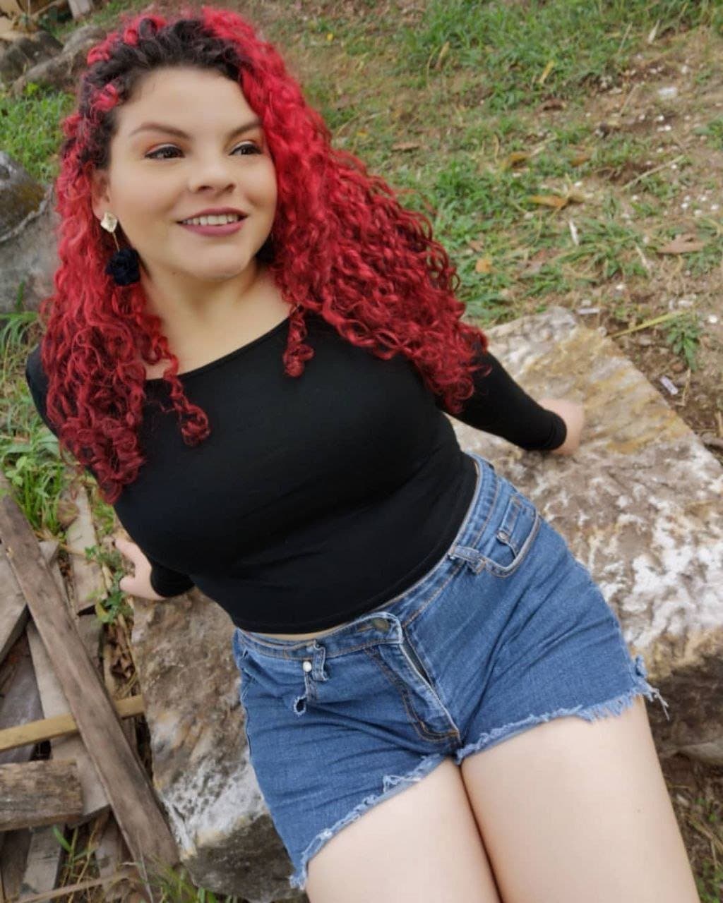Chubby curvy Redhead
