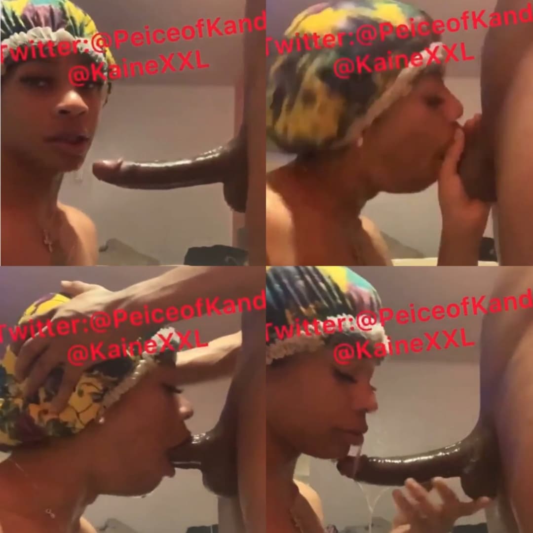 Magrinha da garganta profunda engolindo 25cm de pica ??