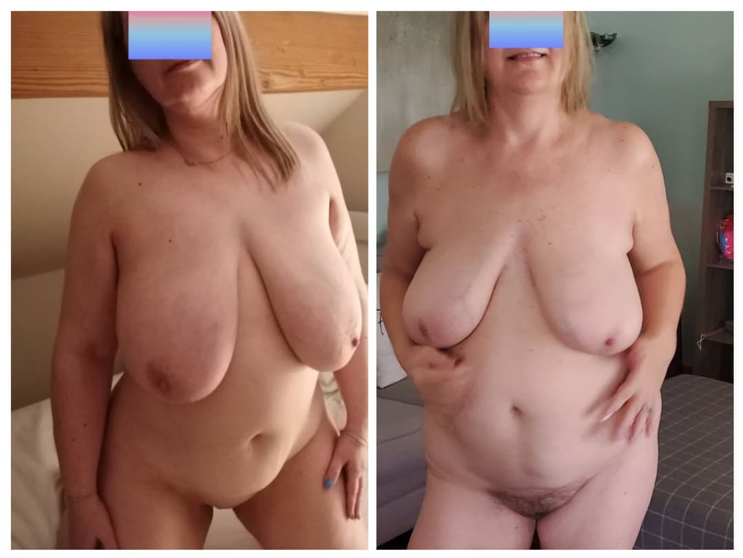 COLLAGE Side by Side Comparison erome wife