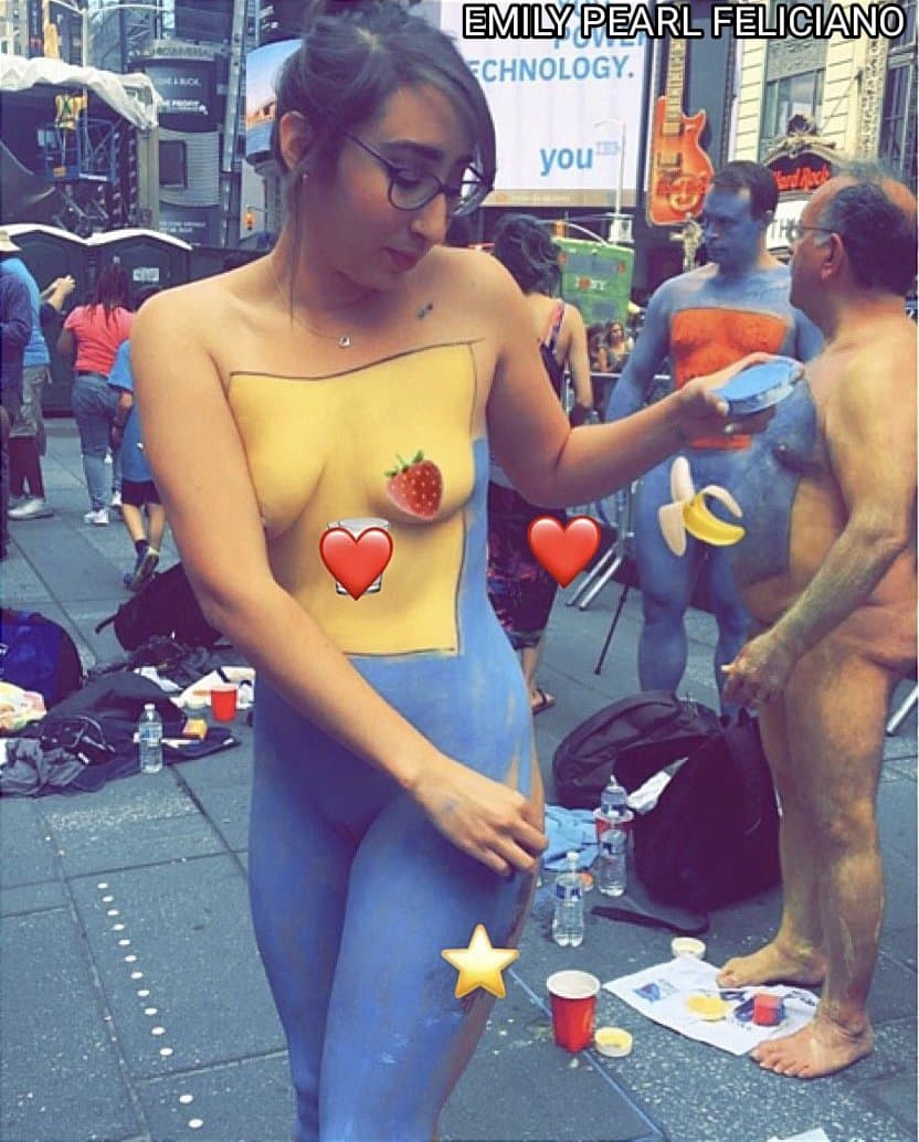 Click to view full size Operation Manager Emily F. nude in public