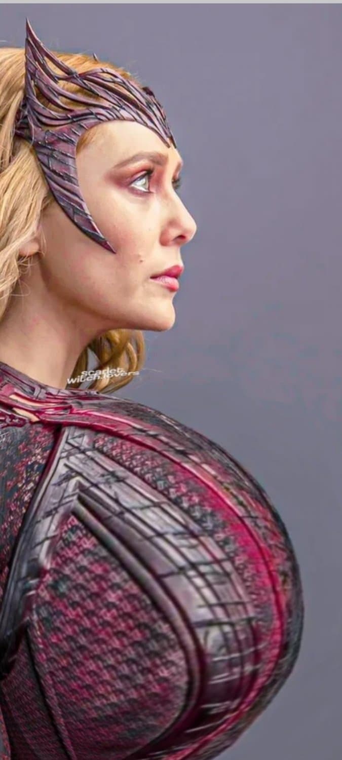 Young horny stud with raging cock unloads his Blue Ball Nut on Scarlett Witch Face and Tits