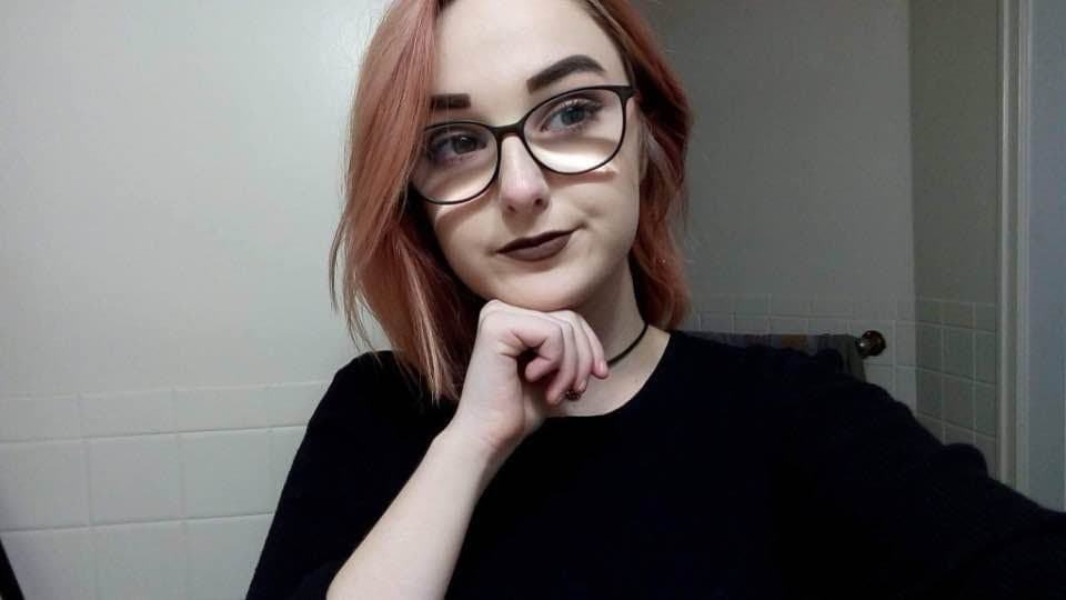 Hairy 19yr old Emily shows off her boobs and toys her cunt