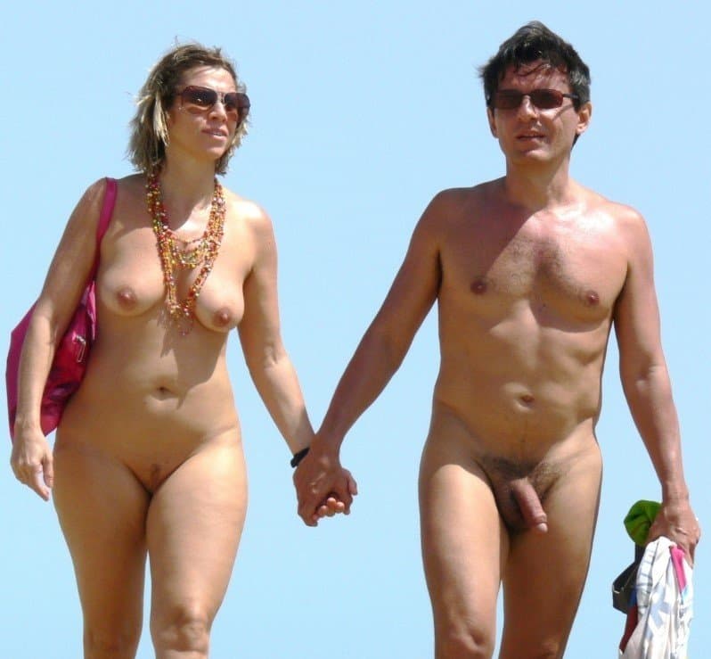 Naked couples outdoors 6