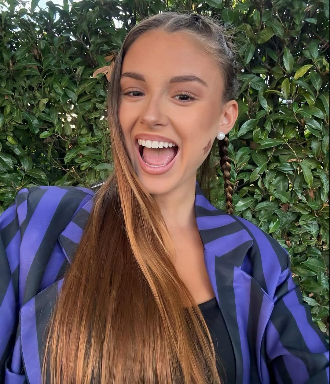 Pretty brunette slut on tiktok likes to show off by twerking with her bouncy boobs or in a swimsuit