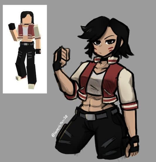 Roblox bad business outfit punk business roll up sleeves and boobs