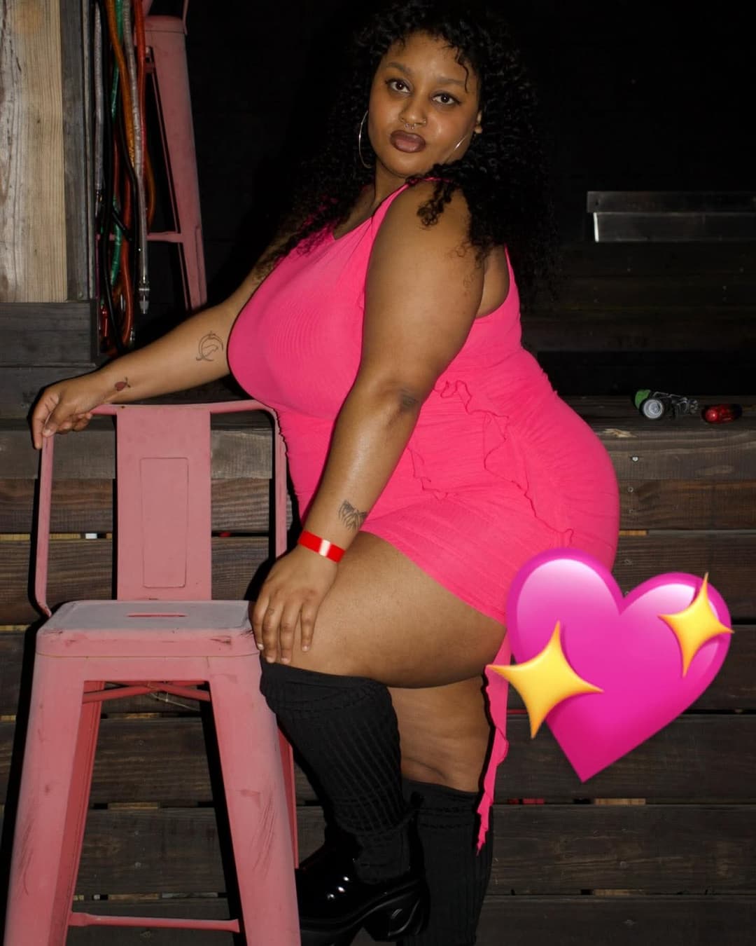 SEXY CURVY THICK EBONY BBW BIG BOOBS & BIG OLE ASS BOOTY