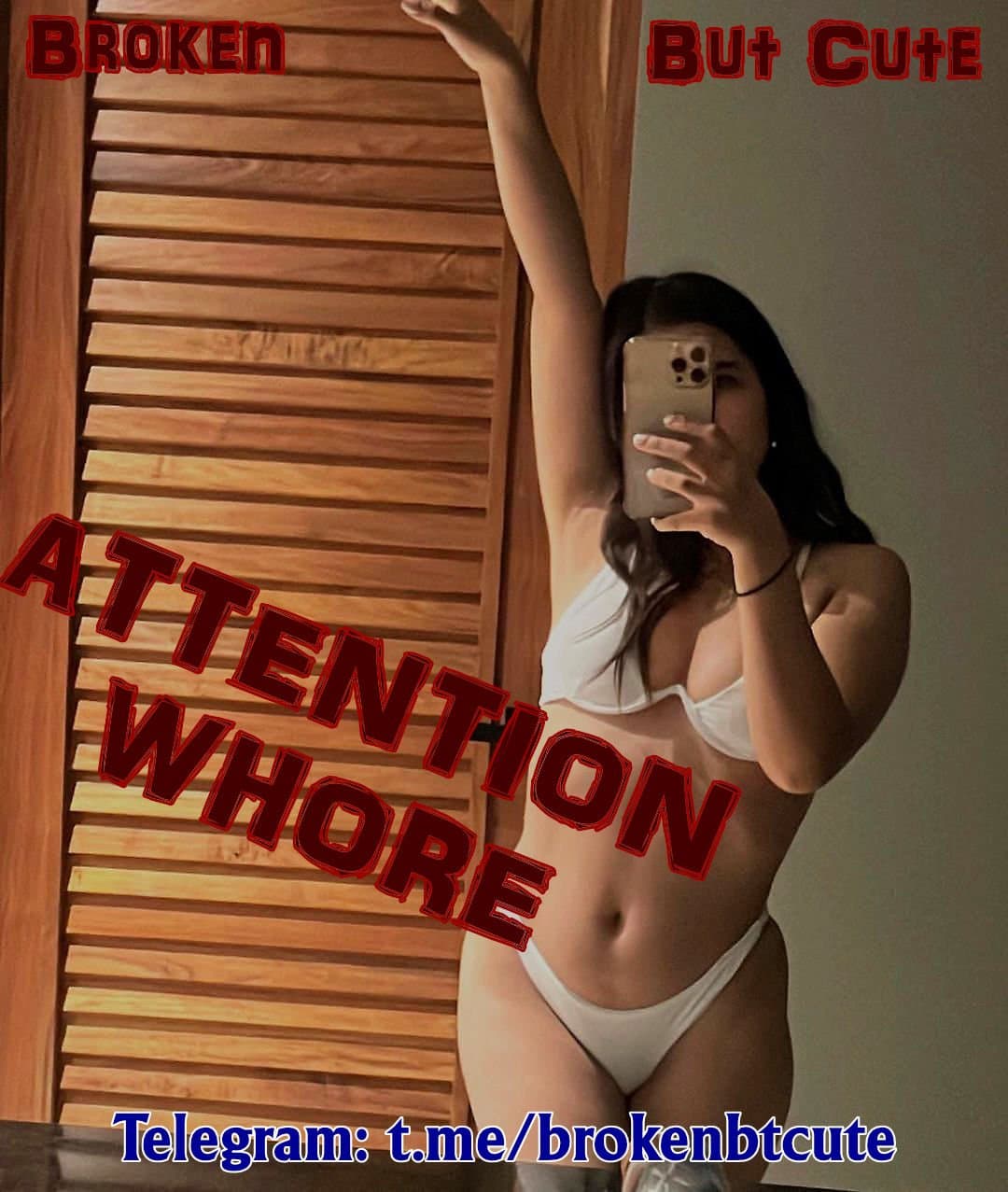 Broken But Cute -- She wants to be seen and used as a cumdump... contact her T.