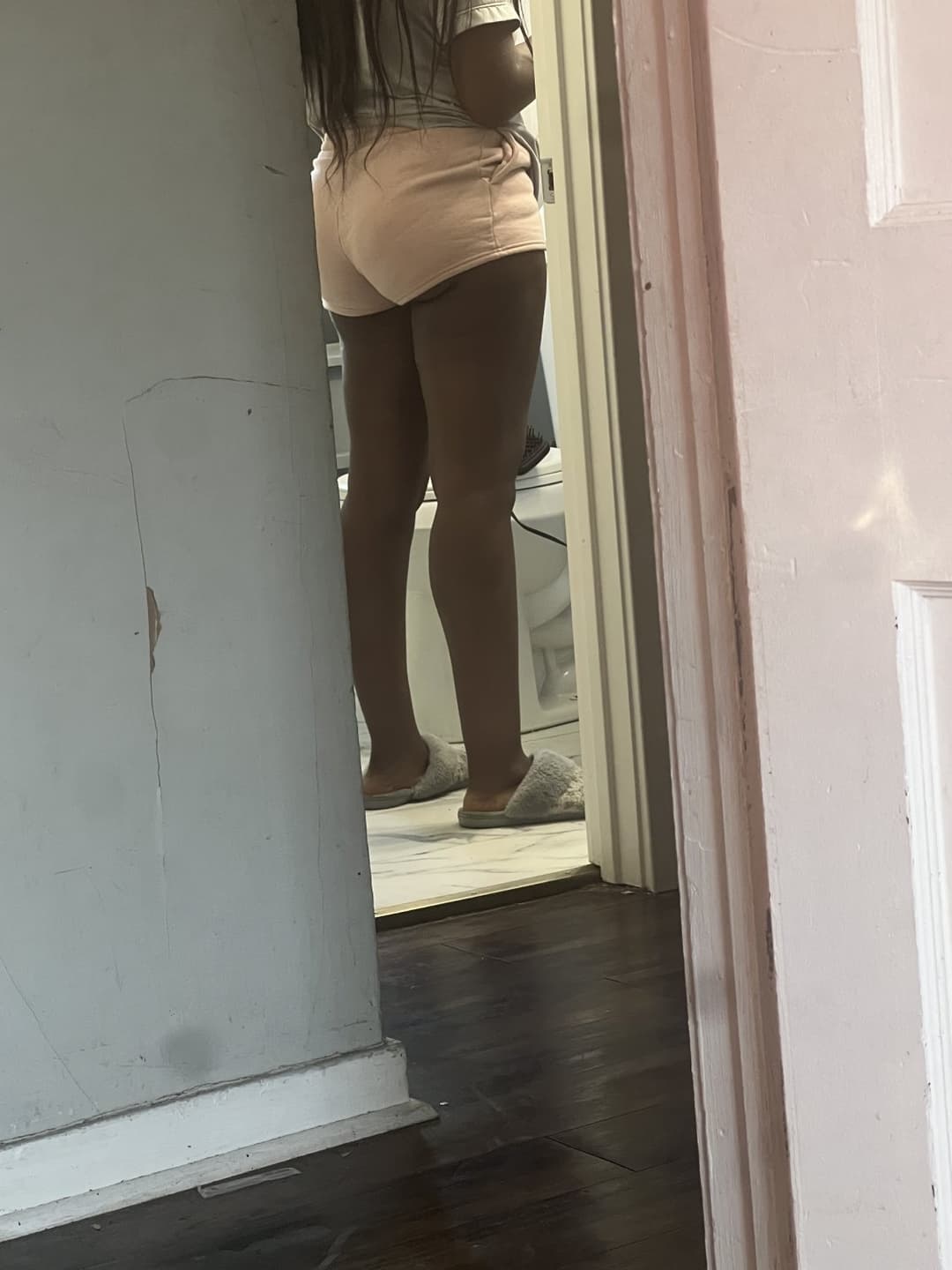 Thick big booty darkskin cousin