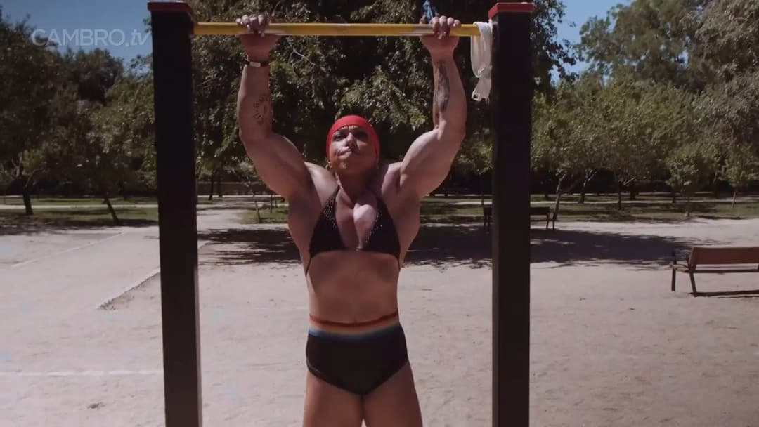 Mrs Sanchez , her muscular poses make everybody hard