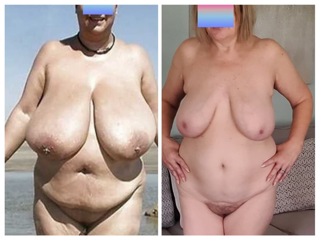 COLLAGE Side by Side TOTAL BOOB DOMINATION