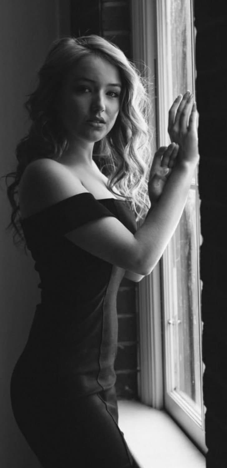 Tara showing off her talent