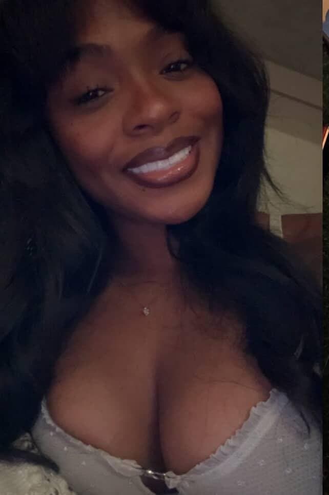 Sexy busty ebony slut Jae