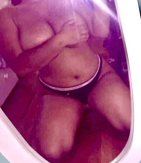 Open to take her clothes off