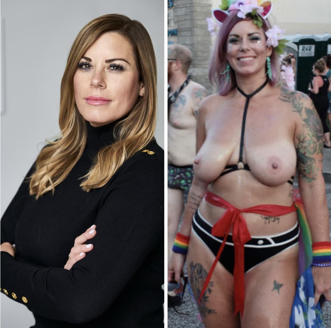 If anybody could find more pics of lesbian Heather’s bare tits in public that would be great