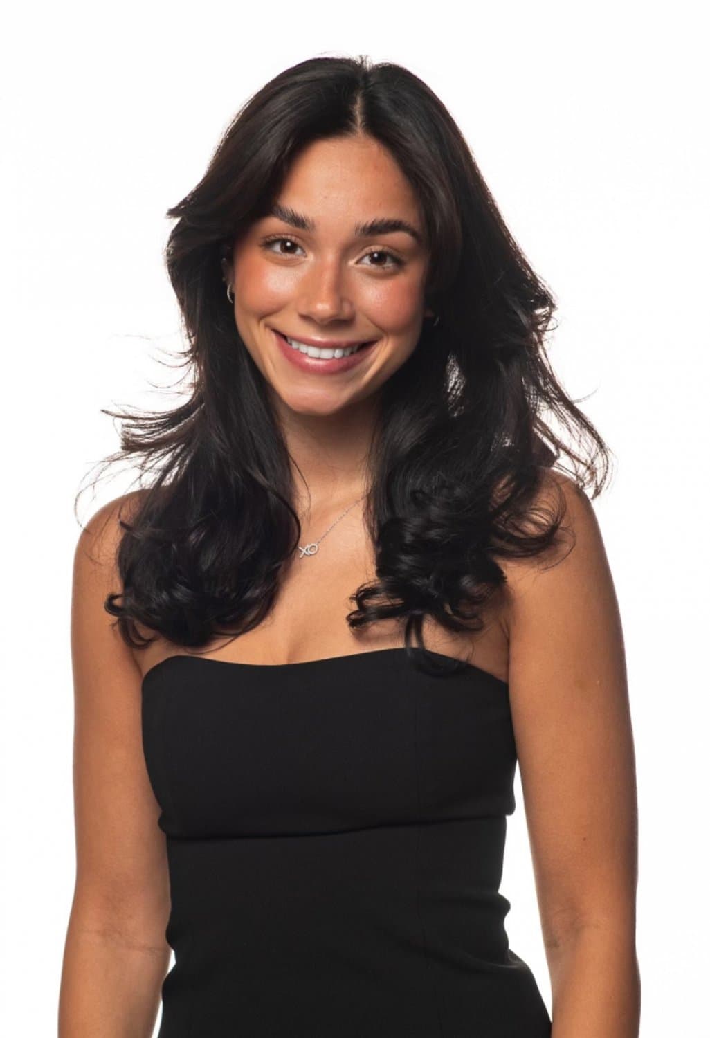 Big Tit Brunette hiding her hushpuppies under her clothes!