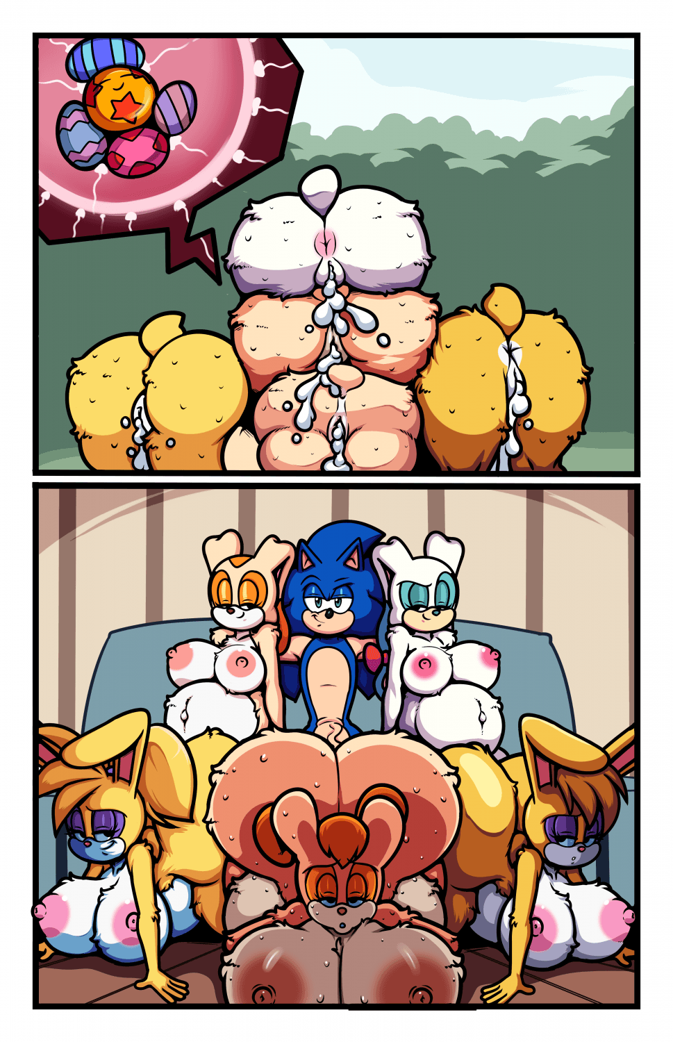 Sonic’s Easter Treat – TRanger || Comic in Spanish