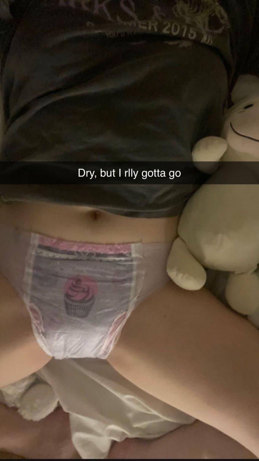 Cute redhead wears diapers for “anxiety”