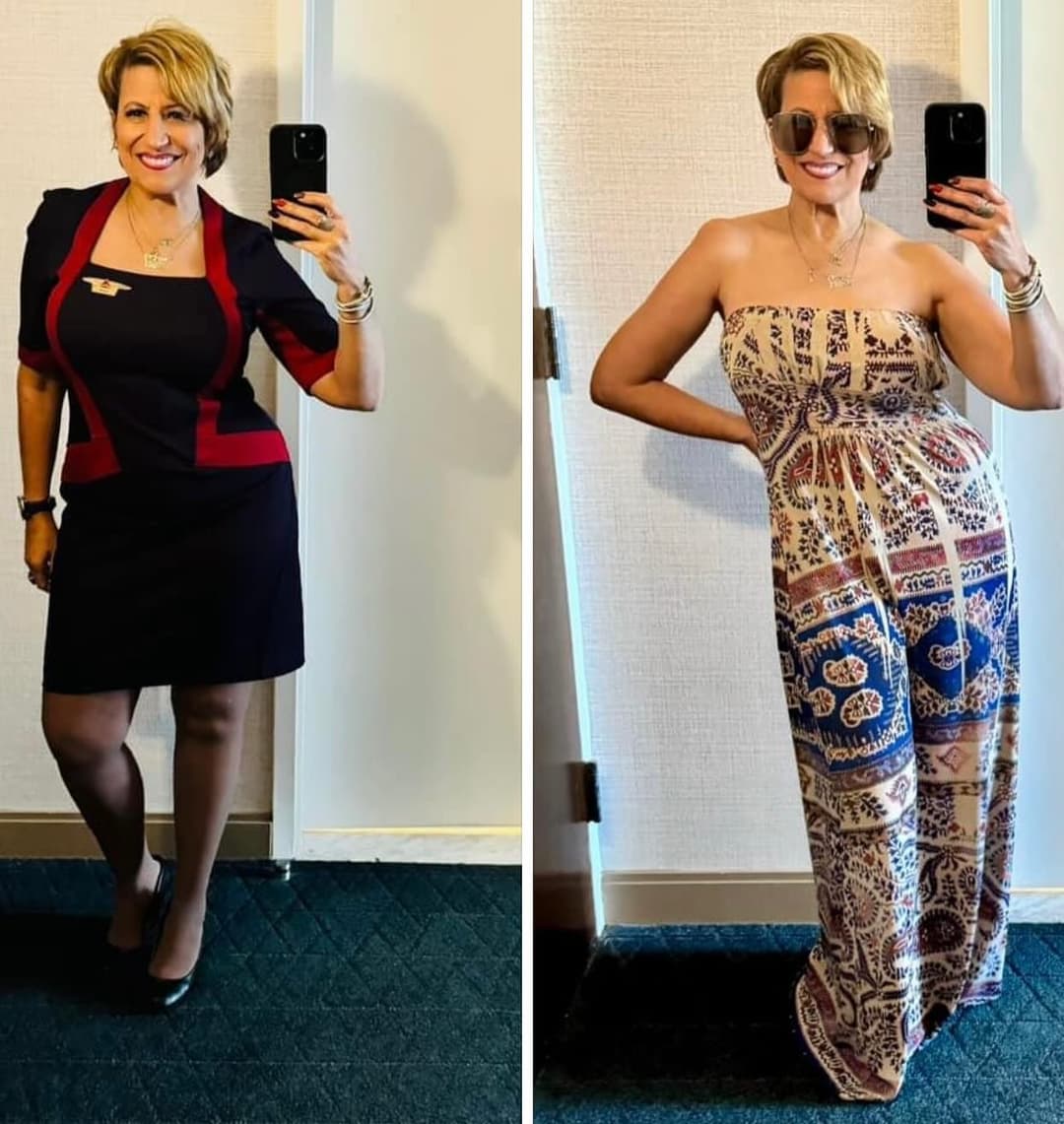 Thick Gilf flight attendant 2