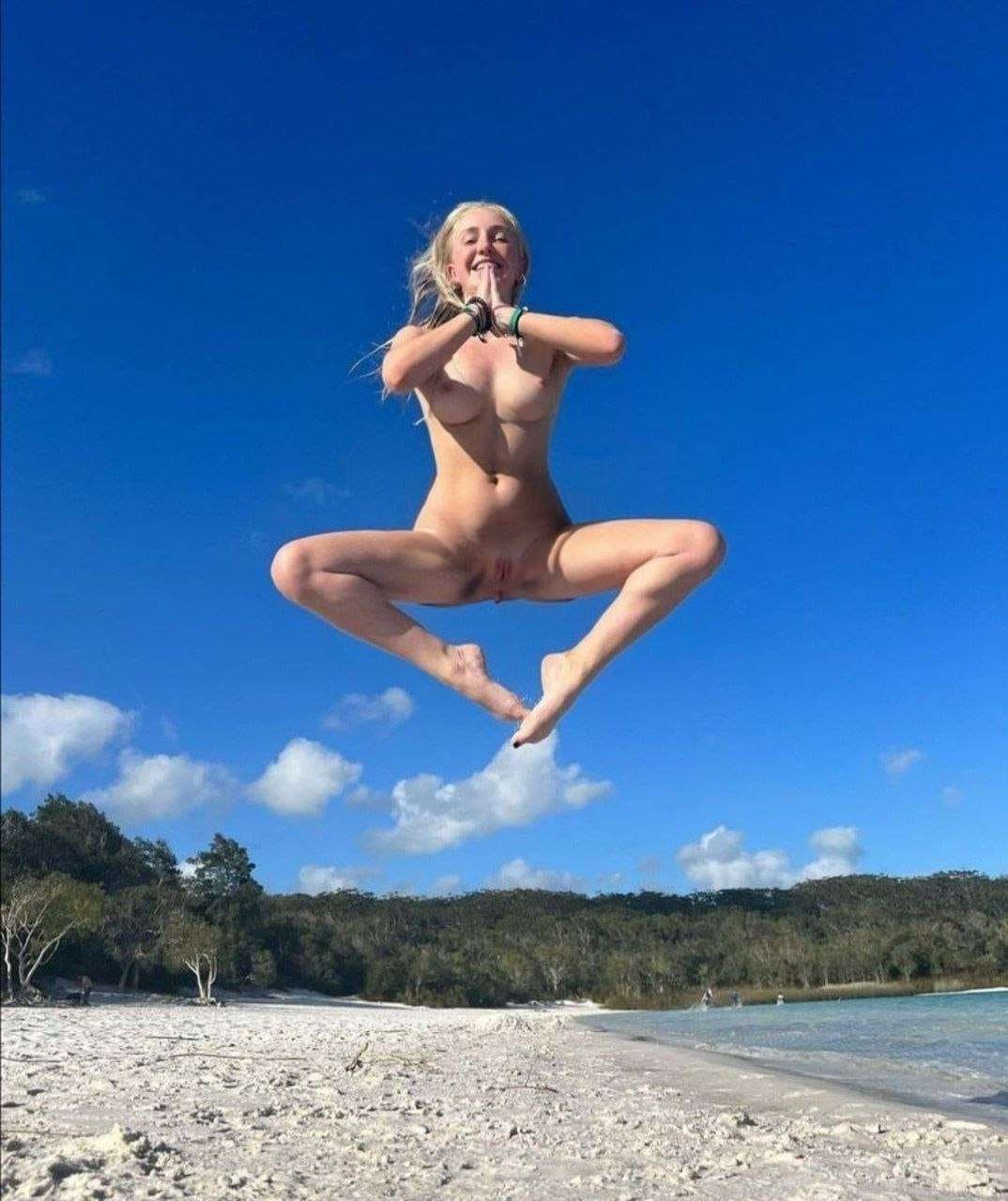 White 18 blonde love exhib